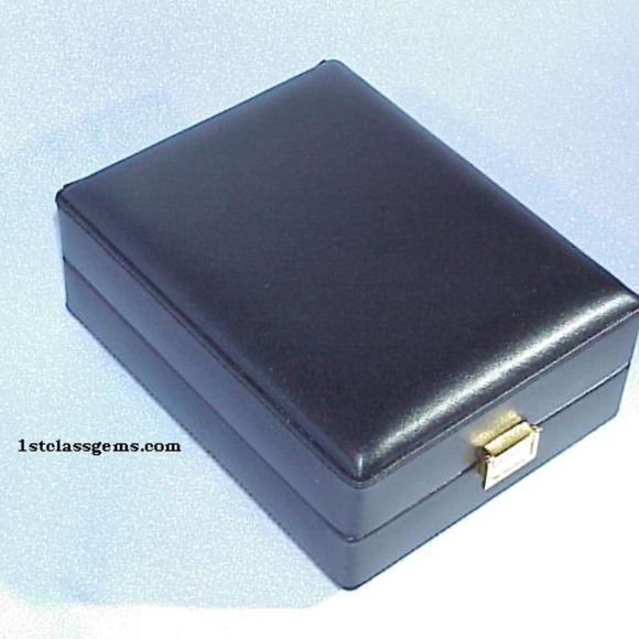 FINAL SALE PRICE Wolf Designs 4 Pc. Black Leather Watch Case - Picture 2 of 5